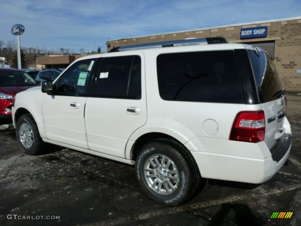 White Platinum Tri-Coat 2013 Ford Expedition Limited 4x4 Exterior Photo #75690120