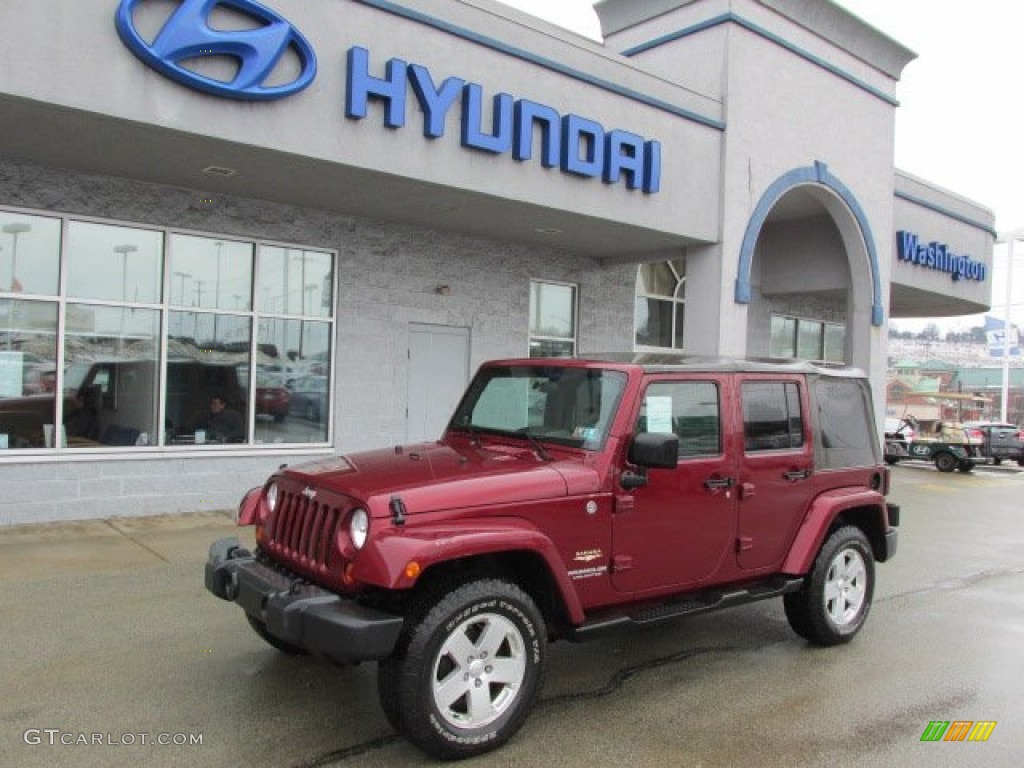 2007 Wrangler Unlimited Sahara 4x4 - Red Rock Crystal Pearl / Dark Slate Gray/Medium Slate Gray photo #1