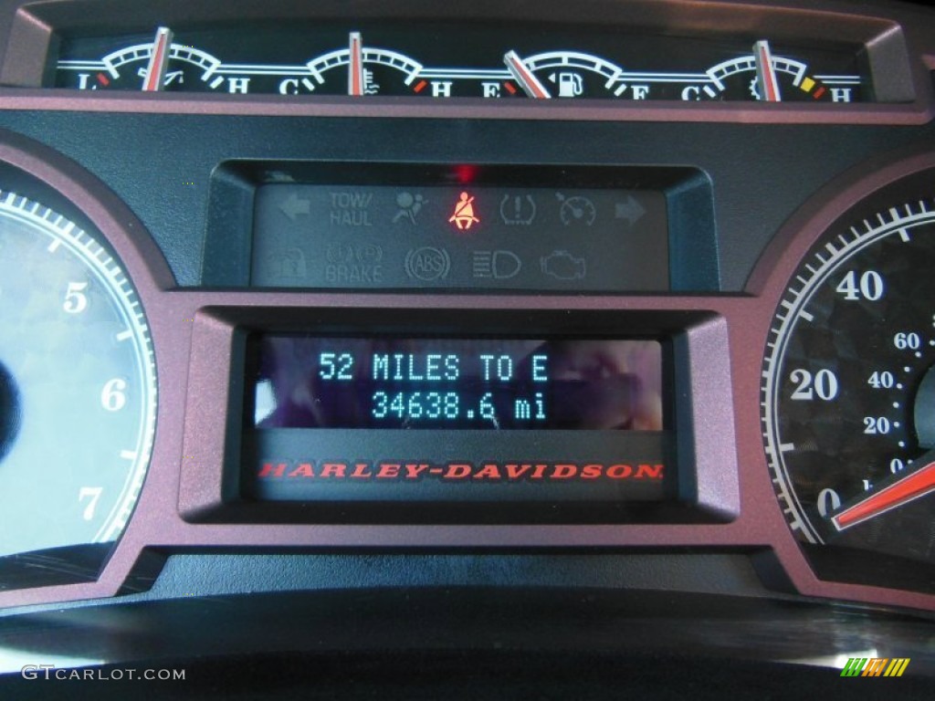 2010 F150 Harley-Davidson SuperCrew 4x4 - Tuxedo Black / Harley Davidson Lava Red/Black photo #17