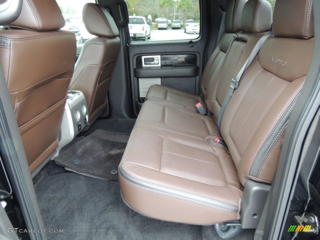 2011 F150 Platinum SuperCrew - Ebony Black / Sienna Brown/Black photo #8