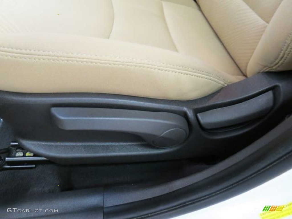 2011 Elantra GLS - Polar White / Beige photo #9