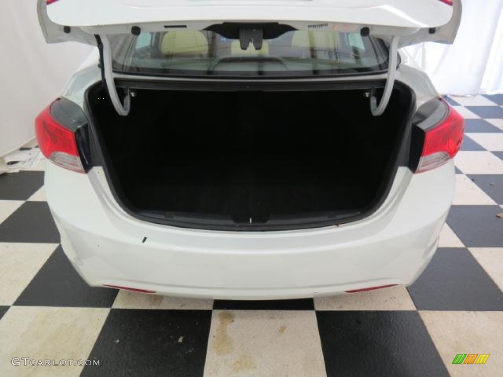 2011 Elantra GLS - Polar White / Beige photo #24
