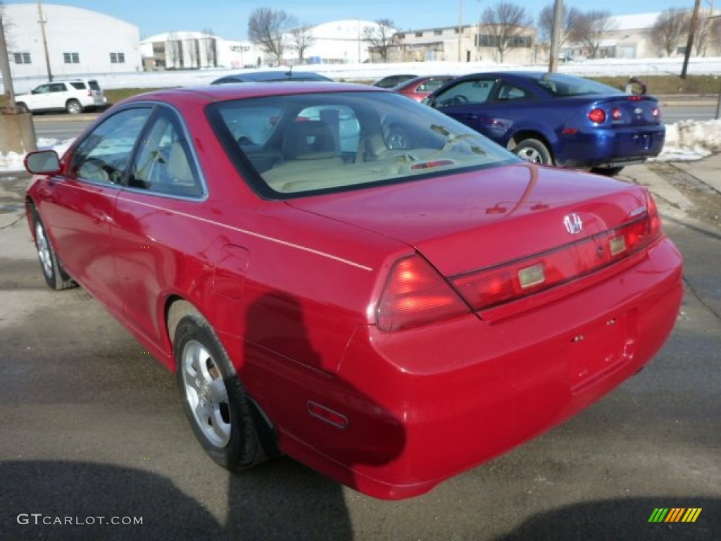 2002 Accord EX Coupe - San Marino Red / Ivory photo #2