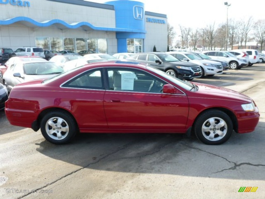 2002 Accord EX Coupe - San Marino Red / Ivory photo #5