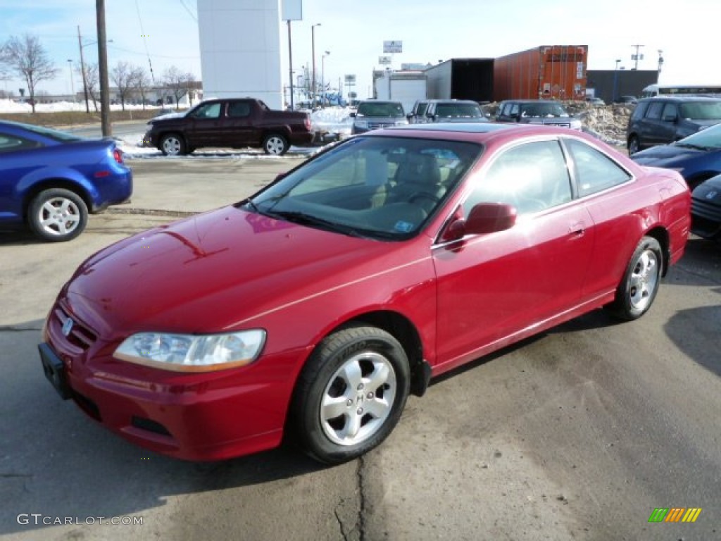 2002 Honda accord coupe red #3