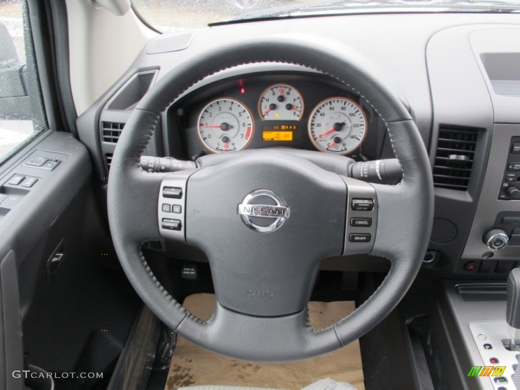 2012 Nissan Titan SV Crew Cab Steering Wheel Photos