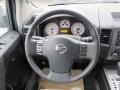 Sport Apperance Gray/Charcoal 2012 Nissan Titan SV Crew Cab Steering Wheel