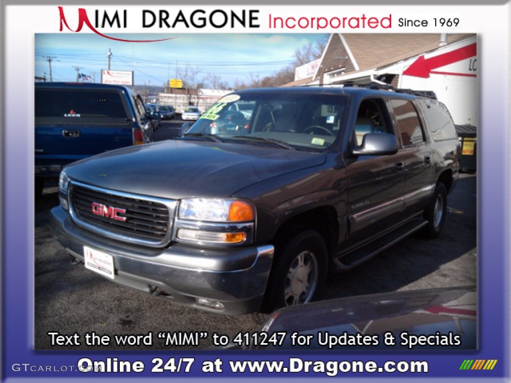 2001 Yukon XL SLT 4x4 - Storm Gray Metallic / Medium Dark Pewter/Shale photo #1