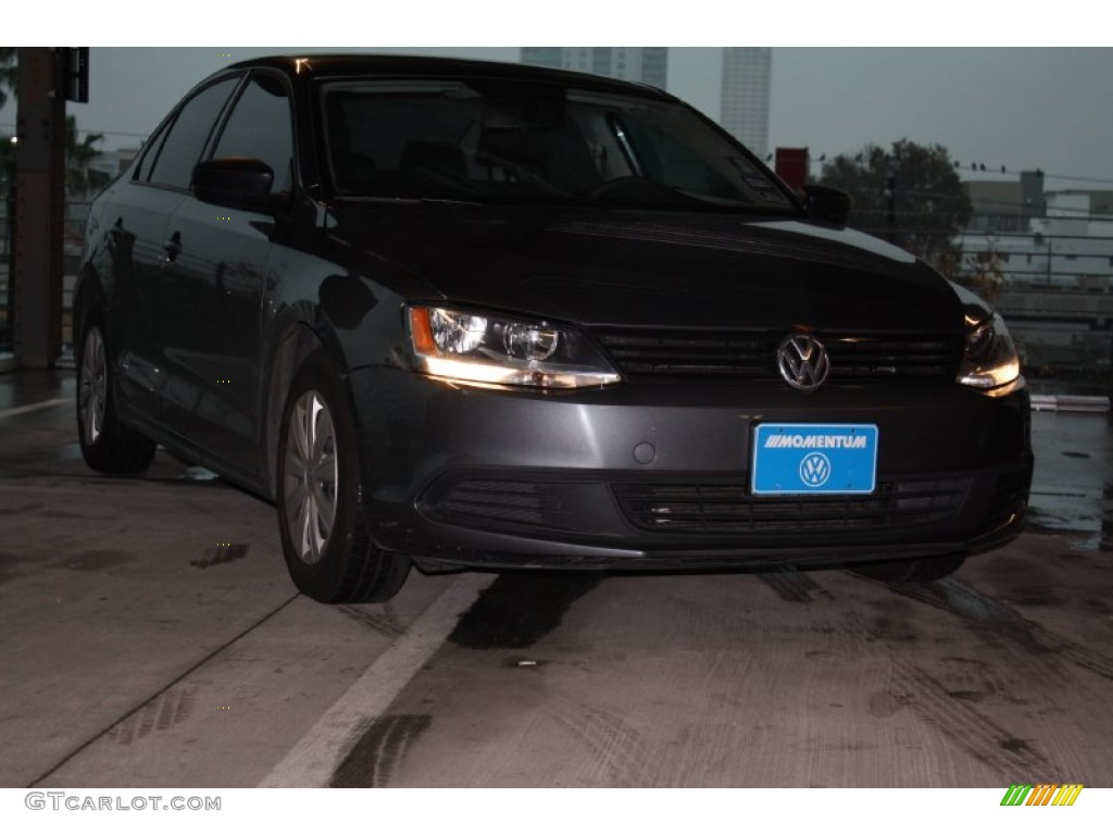 2012 Jetta S Sedan - Moonrock Silver Metallic / Titan Black photo #1