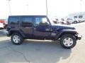 2013 True Blue Pearl Jeep Wrangler Unlimited Sport S 4x4  photo #5