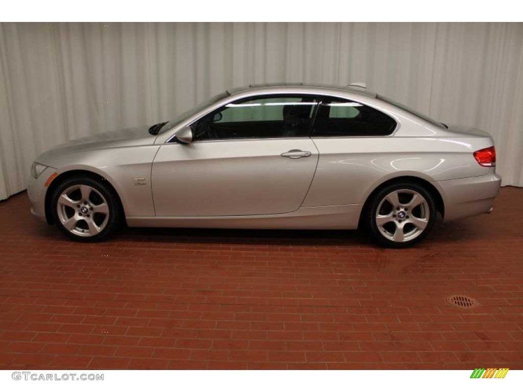 2009 3 Series 328xi Coupe - Titanium Silver Metallic / Black photo #4