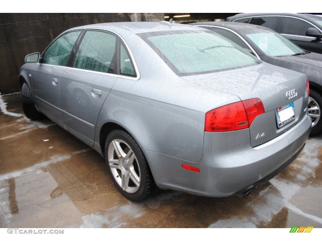 2006 A4 2.0T Sedan - Quartz Gray Metallic / Ebony photo #4