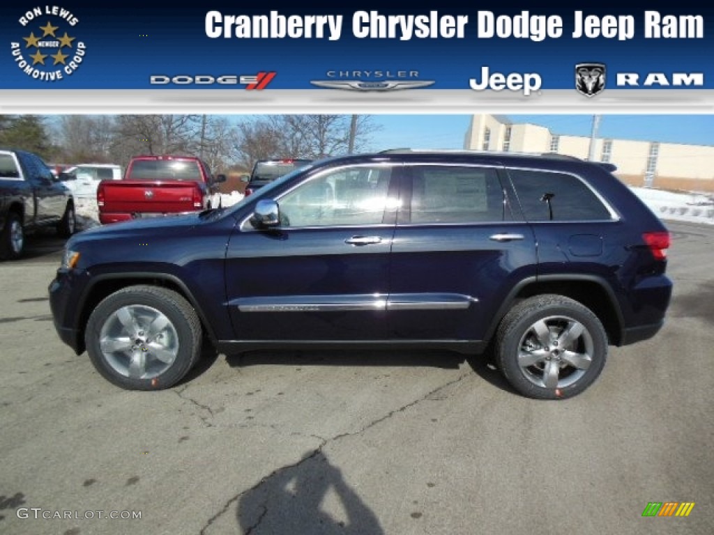 2013 Grand Cherokee Limited 4x4 - True Blue Pearl / Black/Light Frost Beige photo #1