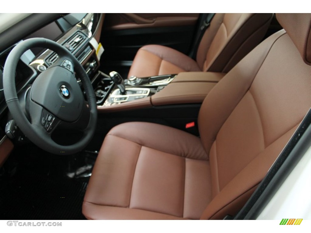 2013 5 Series 528i xDrive Sedan - Alpine White / Cinnamon Brown photo #9