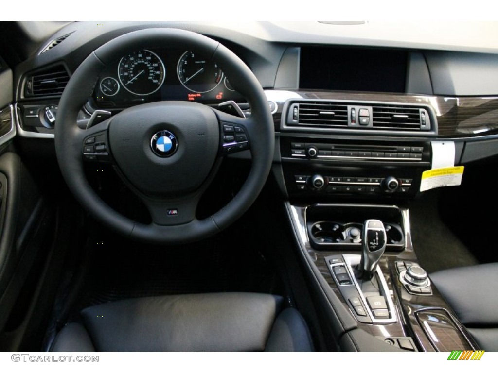 2013 BMW 5 Series 550i xDrive Sedan Black Dashboard Photo #75701136