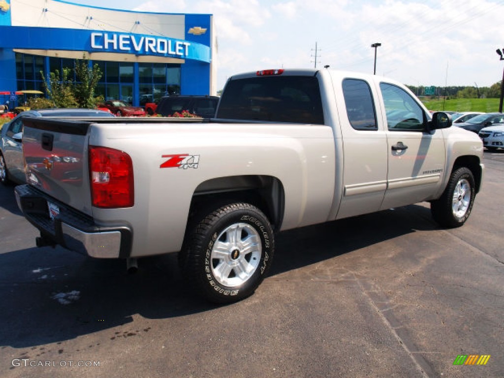 2009 Silverado 1500 LT Extended Cab 4x4 - Silver Birch Metallic / Ebony photo #3