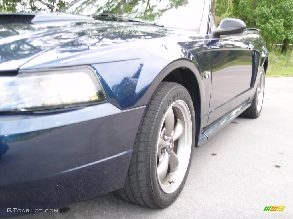 2003 Mustang GT Convertible - True Blue Metallic / Medium Parchment photo #10