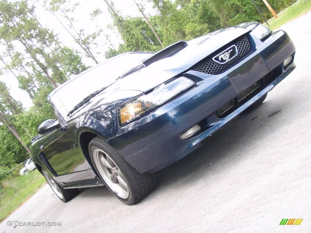 2003 Mustang GT Convertible - True Blue Metallic / Medium Parchment photo #11