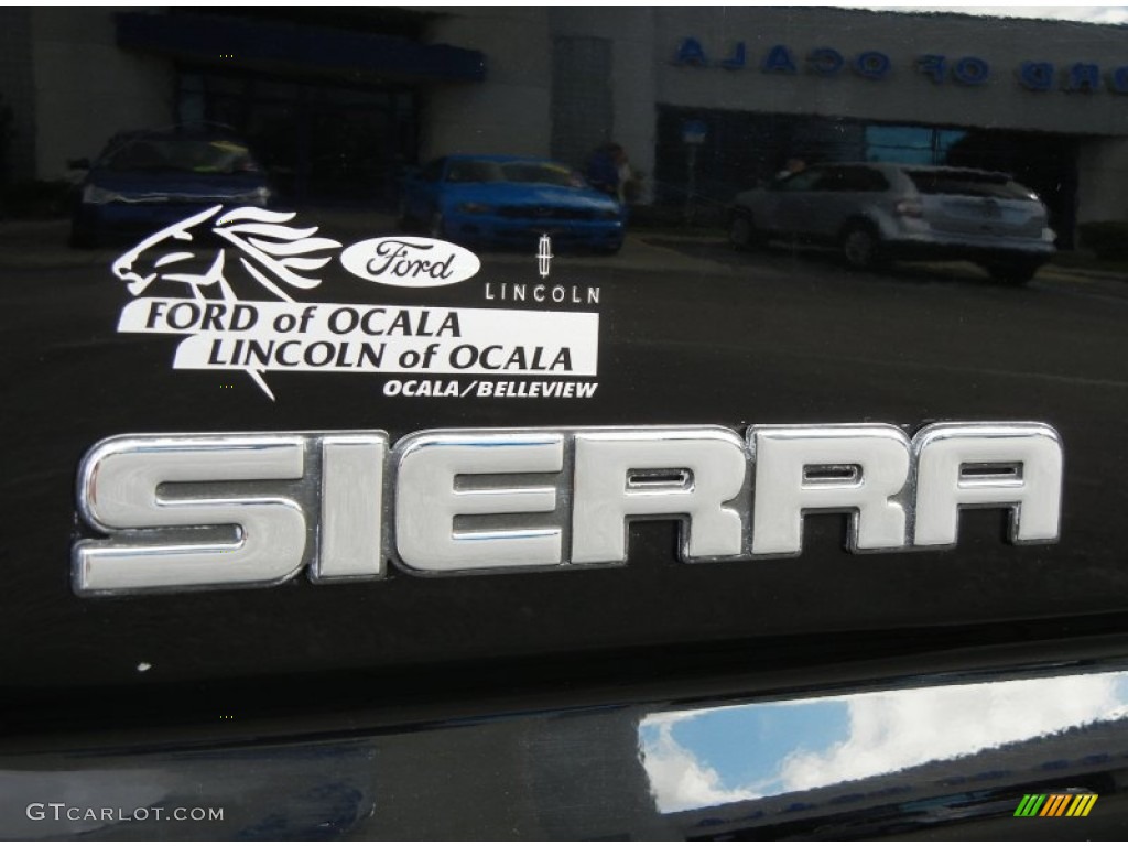 2006 Sierra 1500 SLE Regular Cab 4x4 - Onyx Black / Dark Pewter photo #10