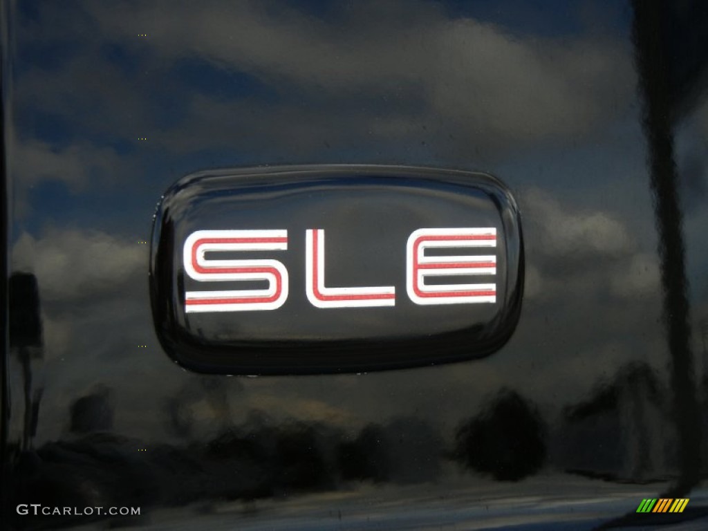 2006 Sierra 1500 SLE Regular Cab 4x4 - Onyx Black / Dark Pewter photo #12