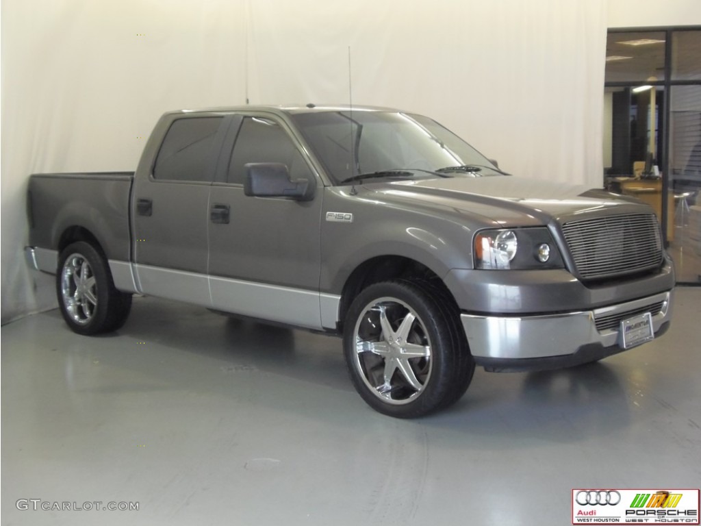2006 F150 XLT SuperCrew - Dark Shadow Grey Metallic / Medium/Dark Flint photo #3