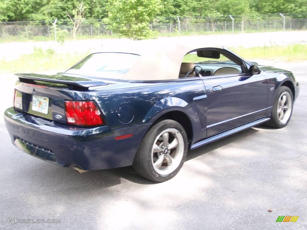 2003 Mustang GT Convertible - True Blue Metallic / Medium Parchment photo #15
