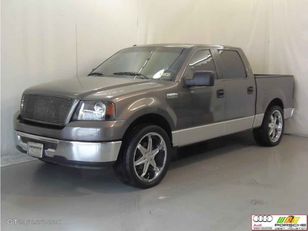 2006 F150 XLT SuperCrew - Dark Shadow Grey Metallic / Medium/Dark Flint photo #4