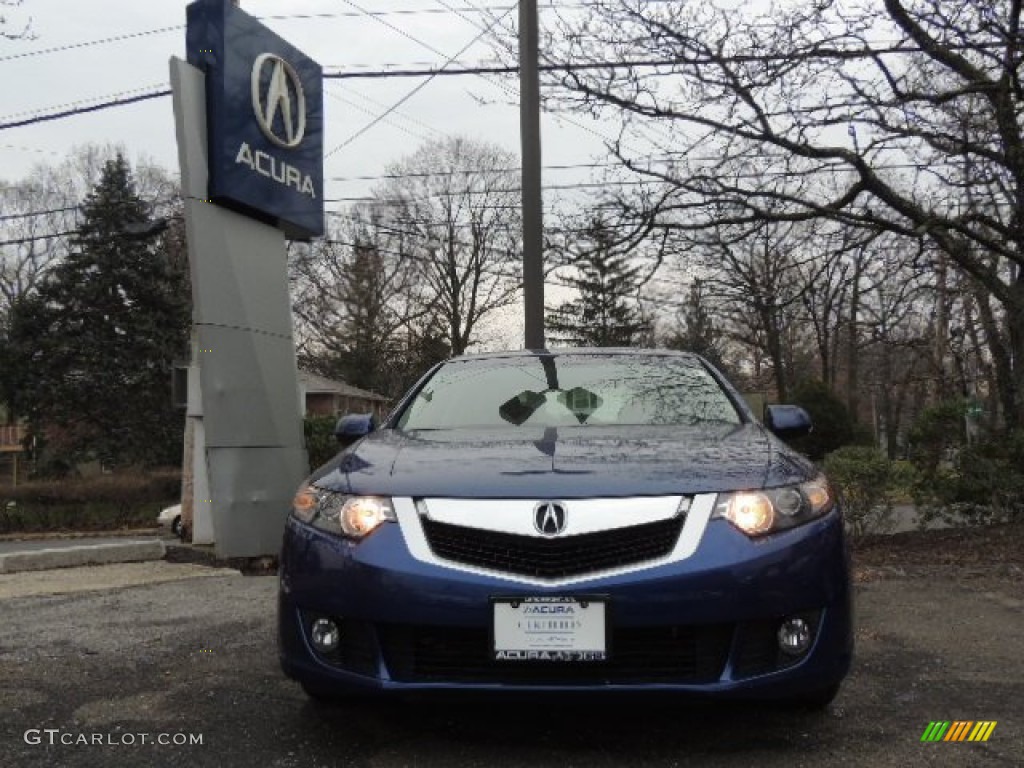 2010 TSX Sedan - Vortex Blue Pearl / Ebony photo #2