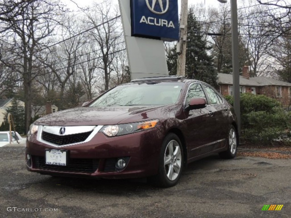 2010 TSX Sedan - Basque Red Pearl / Parchment photo #1