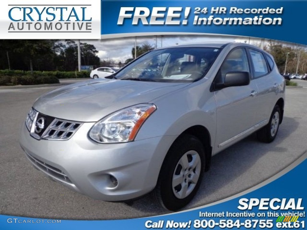 2011 Rogue S - Silver Ice Metallic / Black photo #1