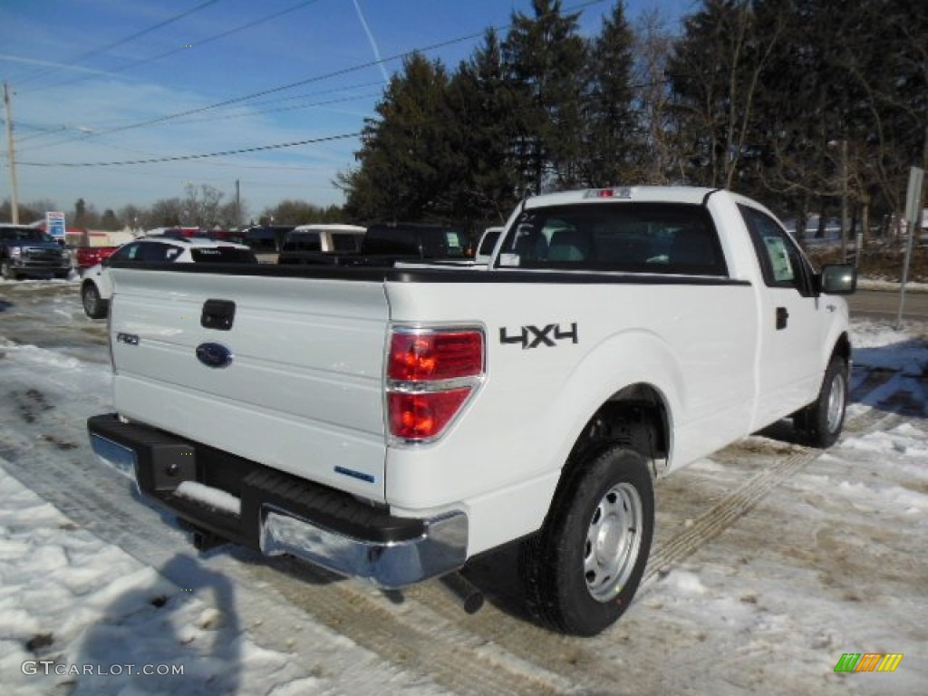 2013 F150 XL Regular Cab 4x4 - Oxford White / Steel Gray photo #8