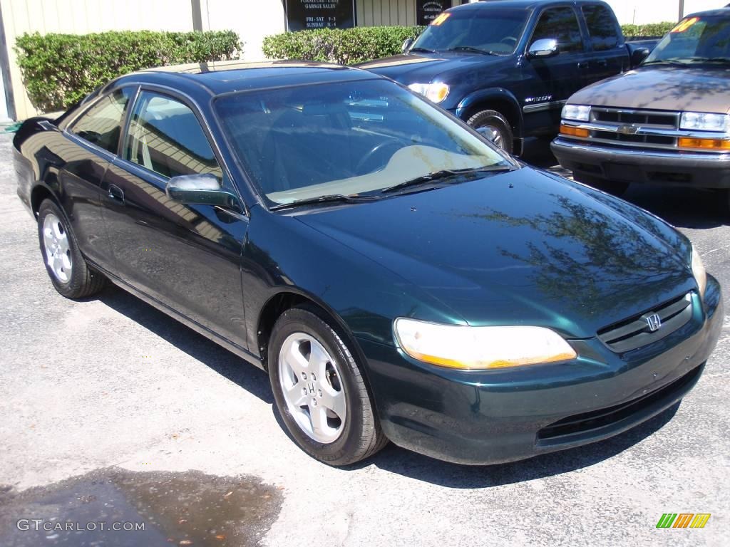 1998 Accord EX V6 Coupe - Dark Emerald Pearl / Ivory photo #1