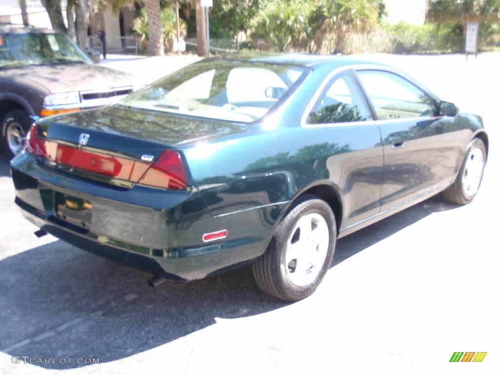 1998 Accord EX V6 Coupe - Dark Emerald Pearl / Ivory photo #3