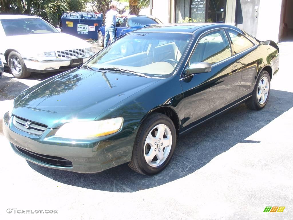 1998 Accord EX V6 Coupe - Dark Emerald Pearl / Ivory photo #4