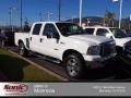 2007 Oxford White Clearcoat Ford F250 Super Duty Lariat Crew Cab 4x4  photo #1