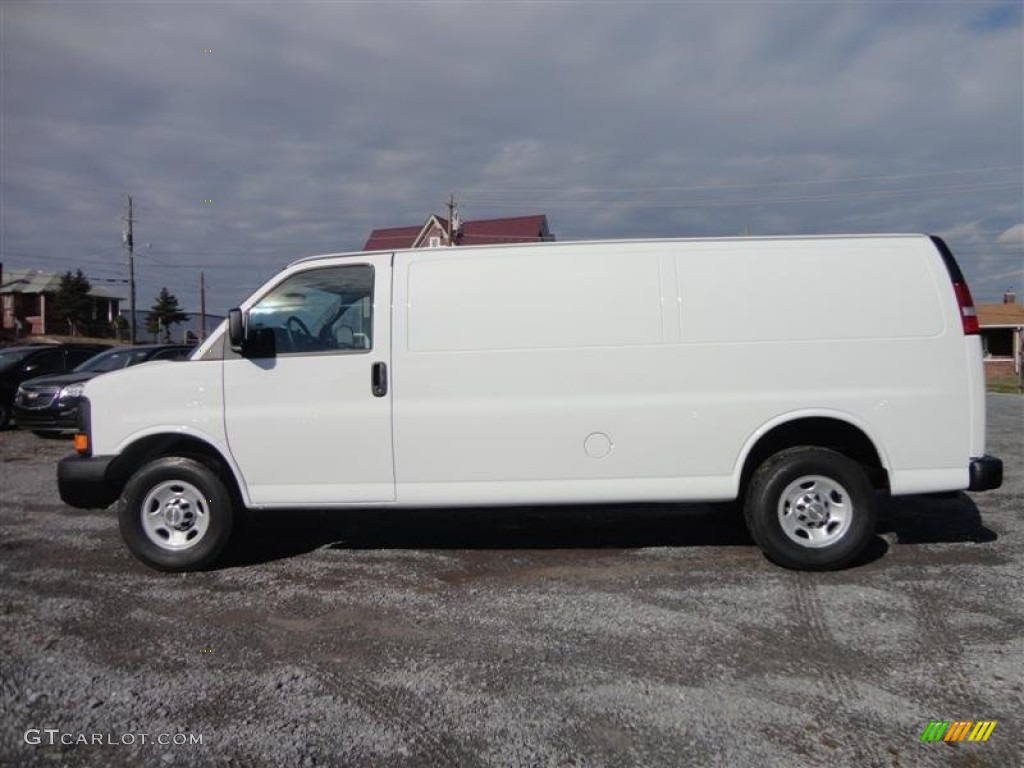 Summit White 2013 Chevrolet Express 2500 Cargo Van Exterior Photo #75707415
