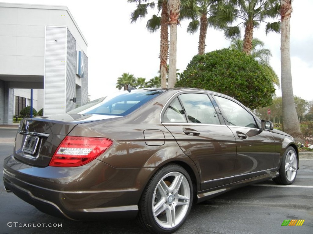 2013 C 250 Sport - Dolomite Brown Metallic / Almond Beige photo #3