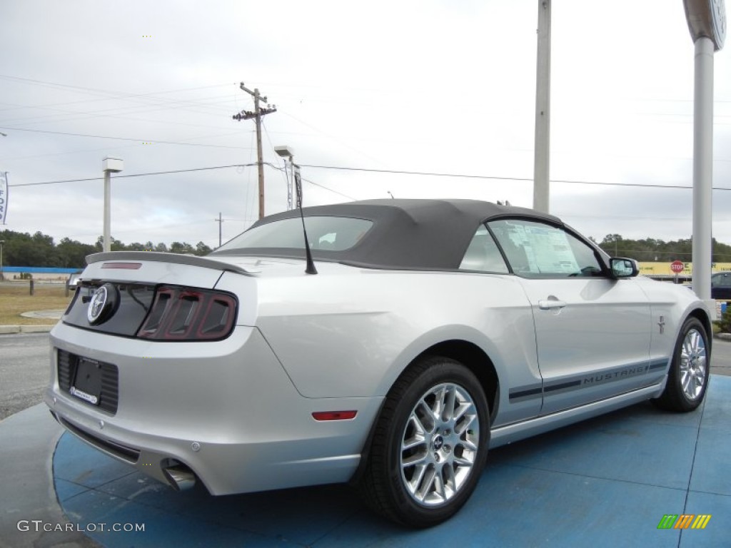 2013 Mustang V6 Premium Convertible - Ingot Silver Metallic / Charcoal Black photo #3