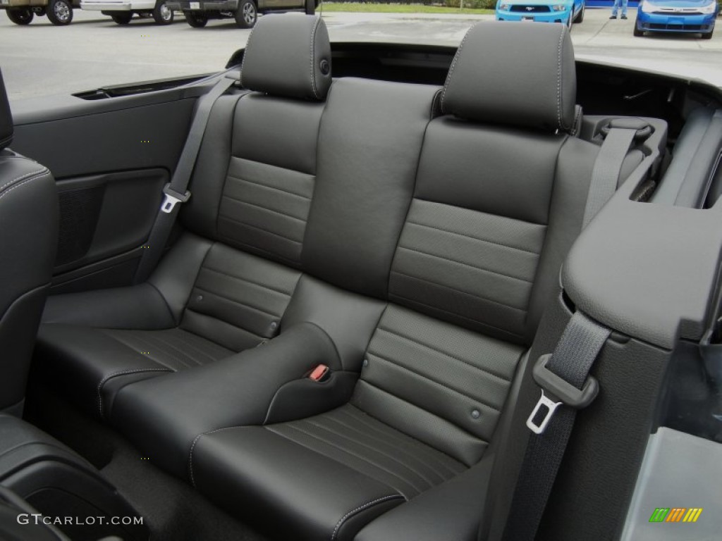 Charcoal Black Interior 2013 Ford Mustang V6 Premium Convertible Photo #75707889