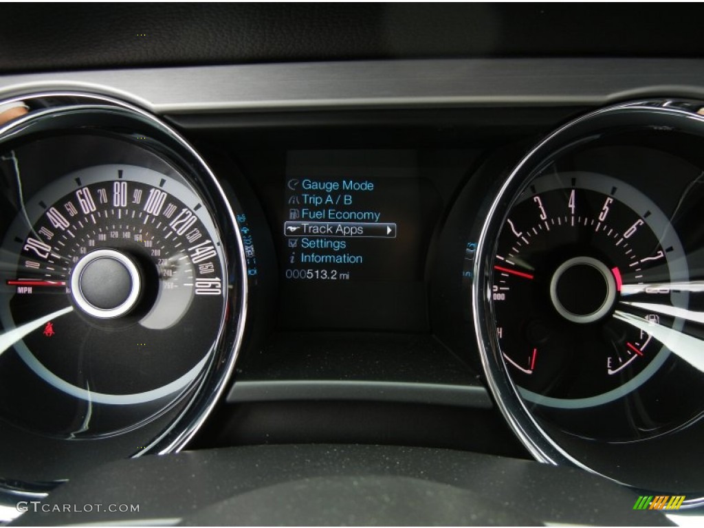 2013 Ford Mustang V6 Premium Convertible Gauges Photo #75707919