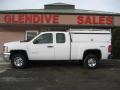 2008 Summit White Chevrolet Silverado 2500HD LS Extended Cab 4x4  photo #1