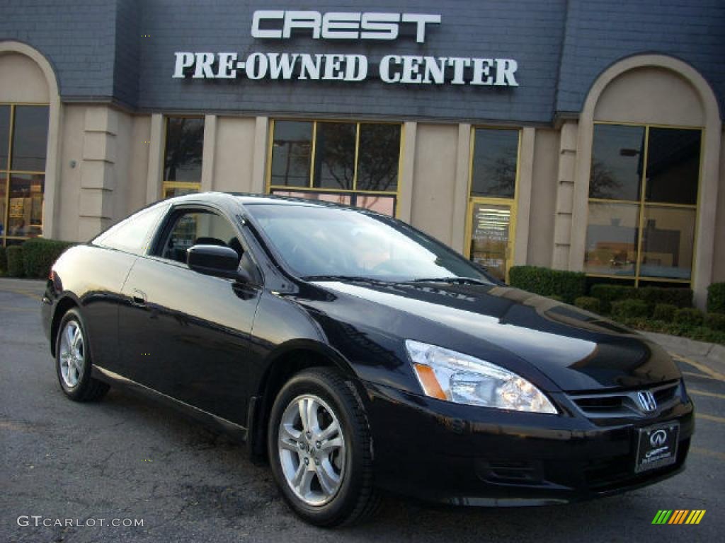 2007 Accord LX Coupe - Nighthawk Black Pearl / Black photo #1