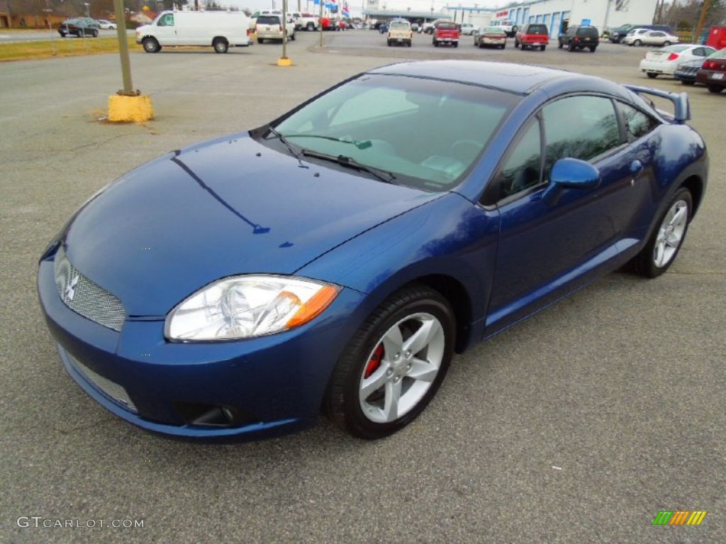 2009 Eclipse GS Coupe - Maizen Blue Pearl / Dark Charcoal photo #1