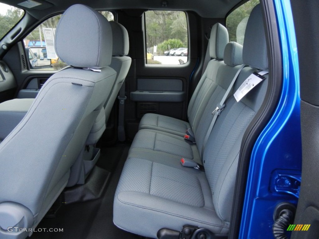 Steel Gray Interior 2013 Ford F150 STX SuperCab Photo #75708657