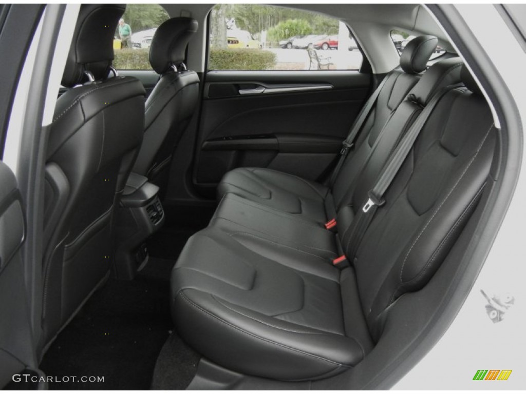 2013 Ford Fusion Titanium Rear Seat Photo #75709272
