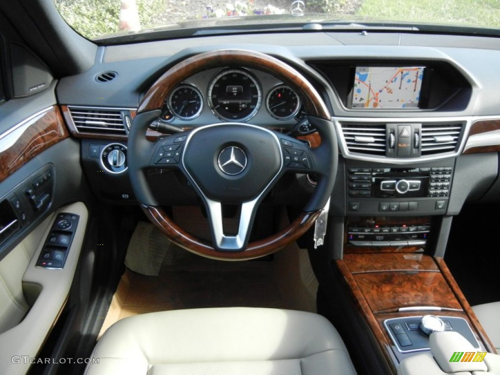2013 Mercedes-Benz E 350 Sedan Almond Dashboard Photo #75709452