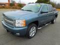 2011 Blue Granite Metallic Chevrolet Silverado 1500 LTZ Crew Cab 4x4  photo #2