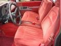 Red 1990 Chevrolet C/K C1500 454 SS Interior Color