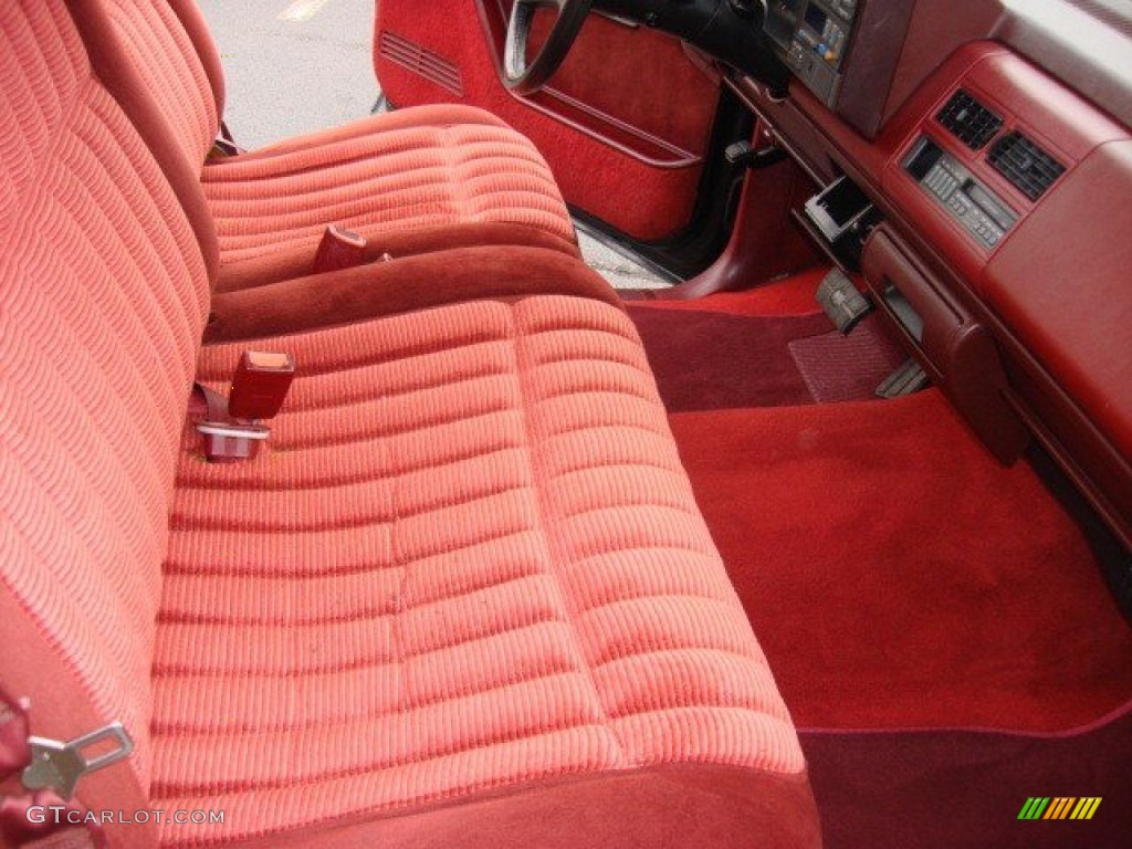 Red Interior 1990 Chevrolet C/K C1500 454 SS Photo #75711476
