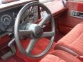 1990 Chevrolet C/K Red Interior Steering Wheel Photo